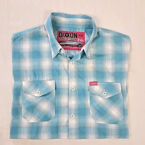 Dixxon Fria Kurzarm Button Down Hemd blau kariert D-LUX Bambusmischung Herren XL - Bild 1 von 20