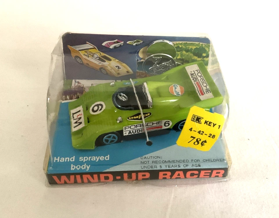 Kresge Wind-Up Racer Porsche 917 verde lima vintage 1976 Hong Kong *MNM* ¡NUEVO EN CAJA! Foto 1 de 4