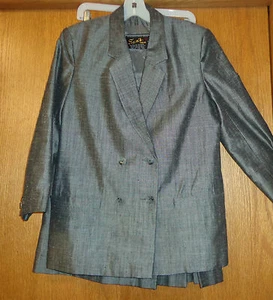 Damen Gr. 8/10? - grauer ROCKANZUG - Sam's Tailoring - Maßanfertigung, hochwertiger Zustand - Bild 1 von 7