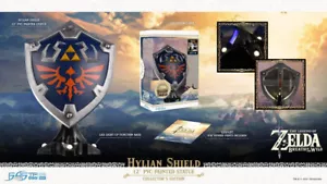 Zelda - Figur Breath of the Wild Statue Hylian Shield Schild - First 4 Figures - Picture 1 of 12