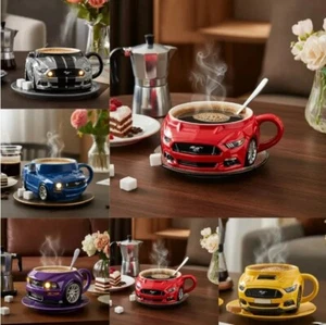 Creative Truck Car Mugs Mustang Shaped Coffee Mug Home Kitchen Decorations Gift - Picture 1 of 11