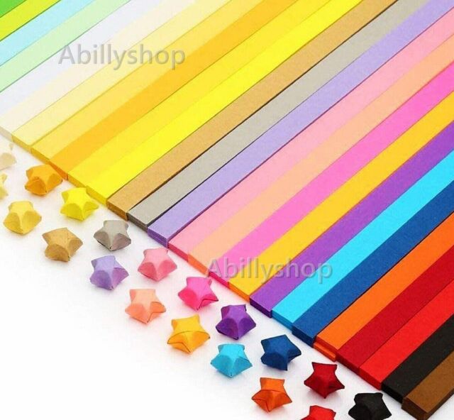 250 Strips Shinny Folding Paper Lucky Wish Star Cute Origami Paper