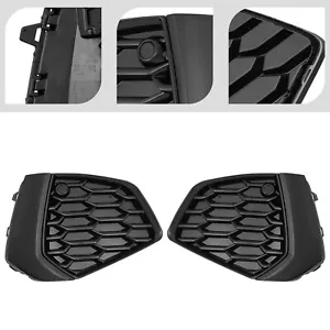 Left & Right Bright Black Fog Light Covers Trim for 2022-2024 Audi A3 S3 PC New! - Bild 1 von 18