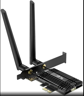 QFly WiFi 7 Wireless Card Intel BE200 with Bluetooth 5.4 8774 Mbps - Image 1 of 4