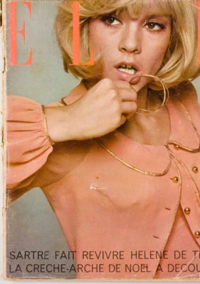 Sylvie Vartan RARE FRENCH ELLE magazine 1960s Parisian fashion VTG France PARIS - Image 1 of 3