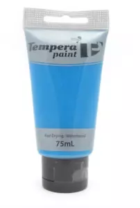 Tempera Water Based Acrylic Paint Tube 75ml-Blue Canvas Painting Primary Colours - Picture 1 of 2