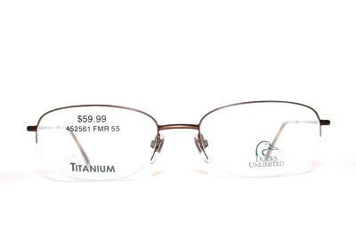 TITANIUM DUCKS UNLIMITED DU 120 BRZ BROWN BRONZE EYEGLASSES MEN FRAMES 55-18-145 - Image 1 of 4