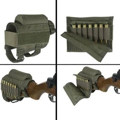 Shotgun Buttstock Shell Holder Cheek Rest Pouch Holder Pack with 7 Ammo Storage  - Image 1 of 4