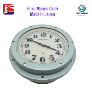 Original Seiko Large Marine Clock Heavy Duty Made in Japan - Picture 1 of 12