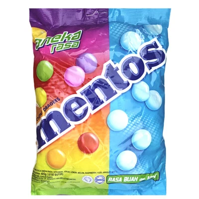 Mentos 405g Mint & Fruity Party Confectionery Candy Mixed Candies Bag Assorted - image 1 of 2