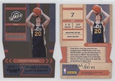 2010-11 Playoff Contenders Patches Black Die-Cut /49 Gordon Hayward #7 Rookie RC
