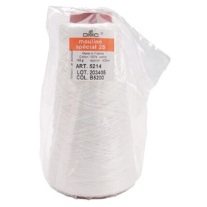 DMC: Cone Floss DMC 6-Strand Embroidery Cotton 100g Cone-Snow White - Picture 1 of 1