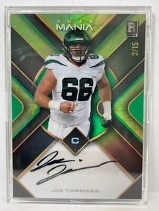 2023 Wild Card Auto Mania - Joe Tippmann 3/15 Green Color Match Rookie Jets RC - Picture 1 of 2