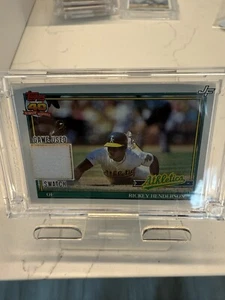 Rickey Henderson 2024 Jersey Fusion Baseball Edition 1990s Game-Used Swatch - Picture 1 of 2