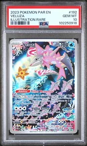 Pokemon TCG Veluza 192/182 2023 Paradox Rift Illustration Rare Card - PSA 10 - Picture 1 of 2