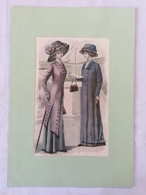 GRAVURE  PROVENANT DE "LA MODE ILLUSTREE" de 1910 N°25 (numéro 5) - Photo 1/2