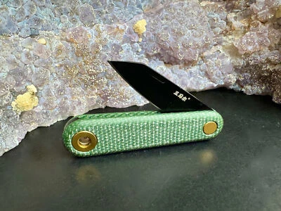 Sanrenmu 325S Slipjoint Minimesser Schlüsselanhänger Micarta Grün