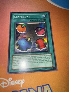Yugioh Card Scapegoat - SDJ-041 - Super Rare - Holo Unlimited Edition MISPRINT - Picture 1 of 2
