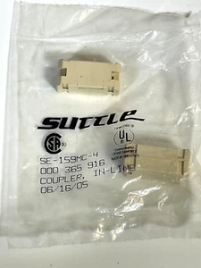 X2- Suttle 159MC-4 Inline Coupler In -Line Wiring SE-159MC-4 Ivory - Picture 1 of 3