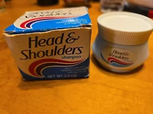 Shampoo vintage testa e spalle 2,5 once Barattolo in scatola controllo forfora NOS P&G - Foto 1 di 13