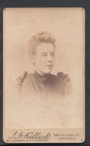 Foto real CDV - Cabeza y hombros de una dama - J.H.Killick, Holloway, Londres RT1123 - Imagen 1 de 2