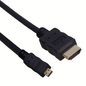 mumbi 1,5m micro HDMI Kabel micro HDMI D auf HDMI A Stecker vergoldet