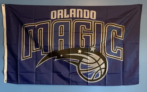 Orlando Magic Banner Flag. 3' x 5'. Grommets Cover