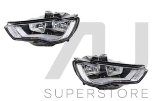 Pair LH+RH Head Light Lamp (Non Xenon Type) For Audi A3 8V 2013~2016 - Picture 1 of 6