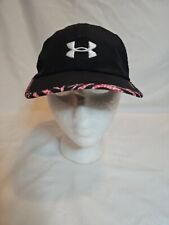 Under Armour Womens OSFA Adjustable Pink And White Edges