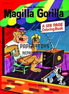 VINTAGE REPRINT - 1964 - MAGILLA GORILLA COLORING BOOK SAMPLER - Picture 1 of 21