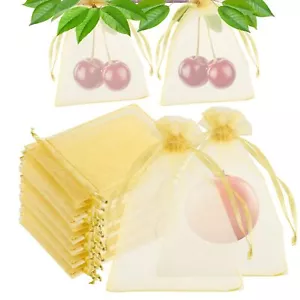 60Pcs Fruit Protection Bags 8×12 Inch Fruit Netting Mesh Bags for Fruit Trees... - Picture 1 of 6