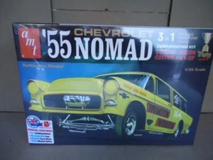 AMT 1955 CHEVROLET NOMAD 3-IN-1 MODEL KIT 1/25 - NEU/VERSIEGELT - Bild 1 von 6