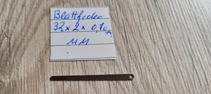Blattfeder für Holzblasinstrumen ca 32x2x0,1 ein Stück neu - Bild 1 von 1