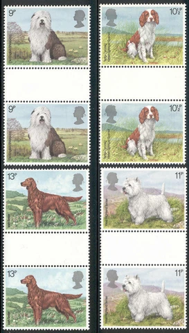 Great Britain - 1979 MNH 4 gutter pairs #851-4 Lot #0_10 Cover