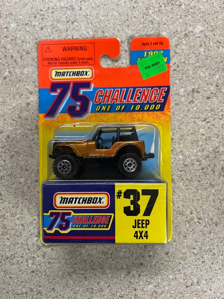 Matchbox MB 17 Ferrari 456 GT Gold 75 Challenge 1997 MINT on Card