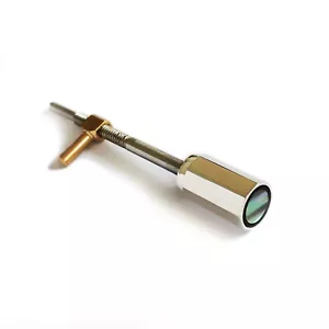 Occhiello a vite 4/4 violino argento con bottoni a vite riparazione berretto argento Abalone - Foto 1 di 2
