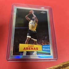 2007-08 Topps Chrome - Refractor #100 Gilbert Arenas 077/999
