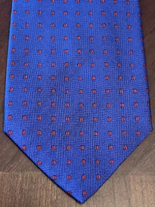 Vicky Per Class Uomo Verona Blue Red 100% Silk Men’s Neck Tie Made In Italy - Picture 1 of 8