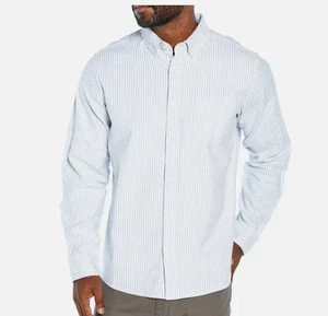 Gap Mens Easy Relaxed Fit Button-Down Oxford Shirt (Allure Stripe) Small - Picture 1 of 1