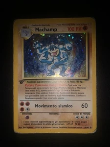 carta pokemon Machamp Prima Edizione 1 Ed ita Holo set base 8/102 italiana - Picture 1 of 2