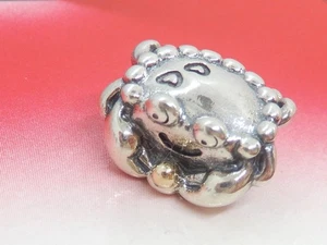 Pandora Sterling Silver with 14K Gold Happy Crab Nautical Animal Bead - 791135 - Picture 1 of 11