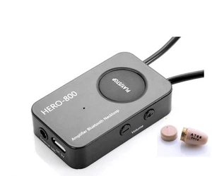 Amplificatore Loud Sound 45-100 dB 35 pollici Bluetooth Neckloop Aids bobina a T nero - Foto 1 di 7