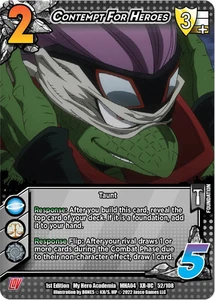 Contempt For Heroes (XR) [League of Villains] Foil Near Mint | Universus TCG - Picture 1 of 1