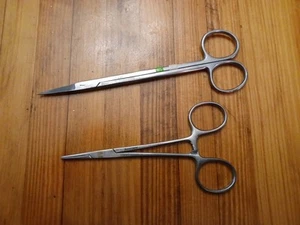 BENCO DENTAL SURGICAL SCISSORS Needle Holder STAINLESS 1531-291 & 1036-871 - Picture 1 of 6