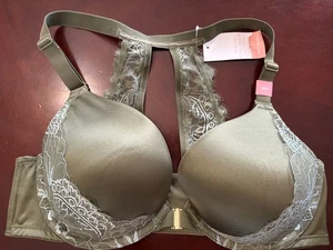 Sujetador Lane Bryant Cacique Cierre Frontal Boost 38DD Verde Nuevo con Etiquetas - Imagen 1 de 12