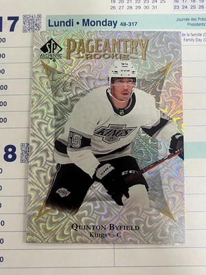 2021-22 Upper Deck SP Authentic, Pageantry Rookie, QUINTON BYFIELD, LA KINGS - Image 1 of 2