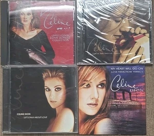 Celine Dion CD Lot (4) – Let’s Talk About Love, My Heart Will Go On, Love Songs - Imagen 1 de 2