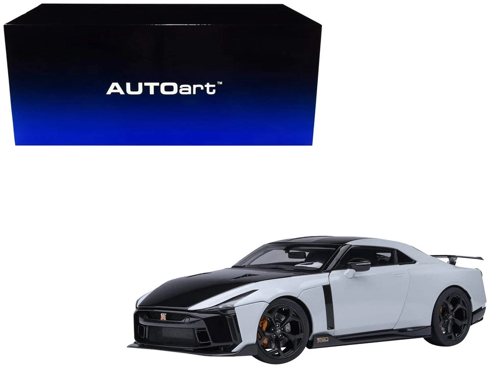 Nissan GT-R50 By ItalDesign Black and White Metallic 1/18 Model Car by Autoart - Image 1 of 4