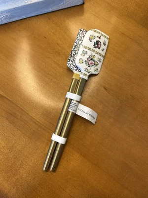 Williams Sonoma Famille Rose MINI Spatulas with Gold Handle NWOT READ - Image 1 of 4