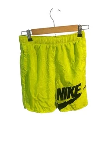 New NIKE BOYS Sportswear Activewear Shorts Mesh Lined Neon Lime SIZE XL - Picture 1 of 4